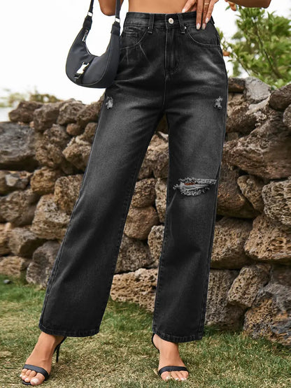 מכנסי ג'ינס רחבים קז'ואל לנשים – נוחות מקסימלית ללא פשרות 0