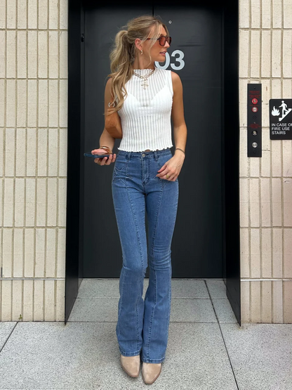 ג'ינס קז'ואל מעצב לנשים – מראה עכשווי ללא מאמץ 1