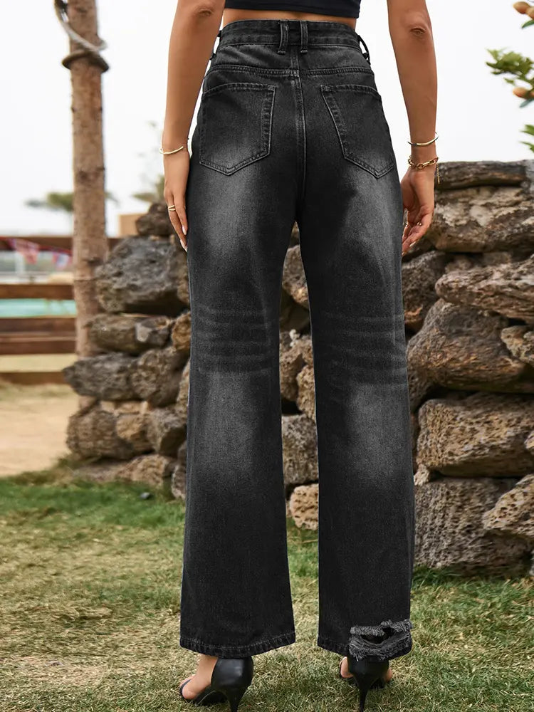 מכנסי ג'ינס רחבים קז'ואל לנשים – נוחות מקסימלית ללא פשרות 5